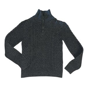 Boy’s Gray Cable Knit Sweater